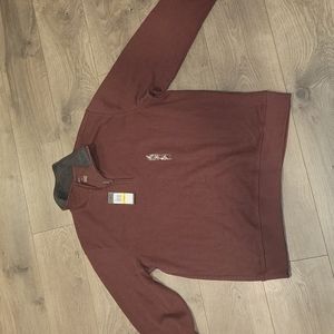 Men's van heusen pinot noir htr pull over sweater.